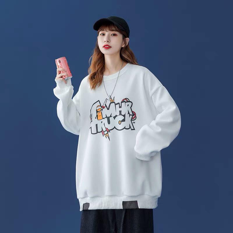 Áo Sweater Nỉ Bông Họa Tiết In TIMHR TRUCK Form Rộng Unisex Nam Nữ Ulzzang