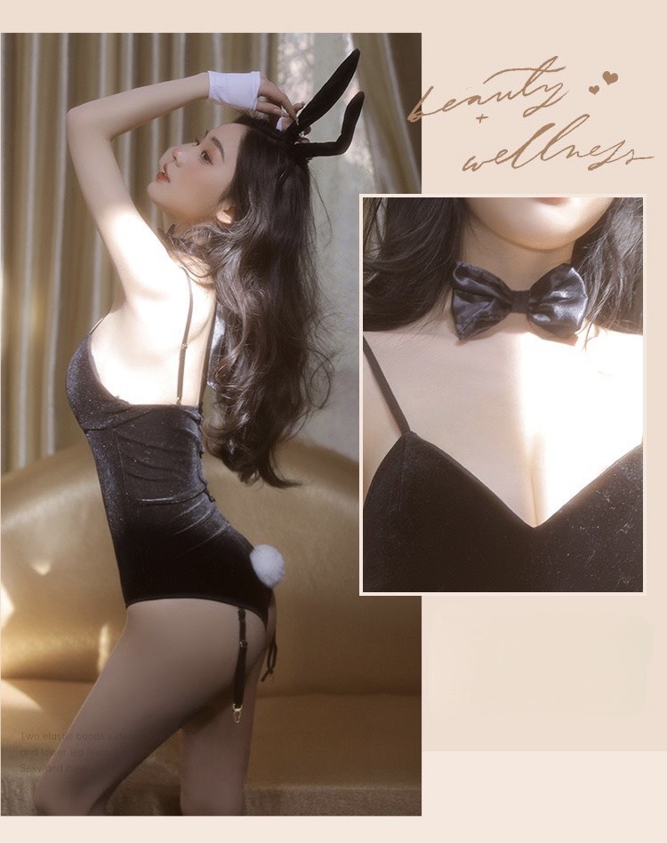 Bộ Bodysuit Cosplay Bunny Cá Tính (Kèm Tất) - B.Lingerie