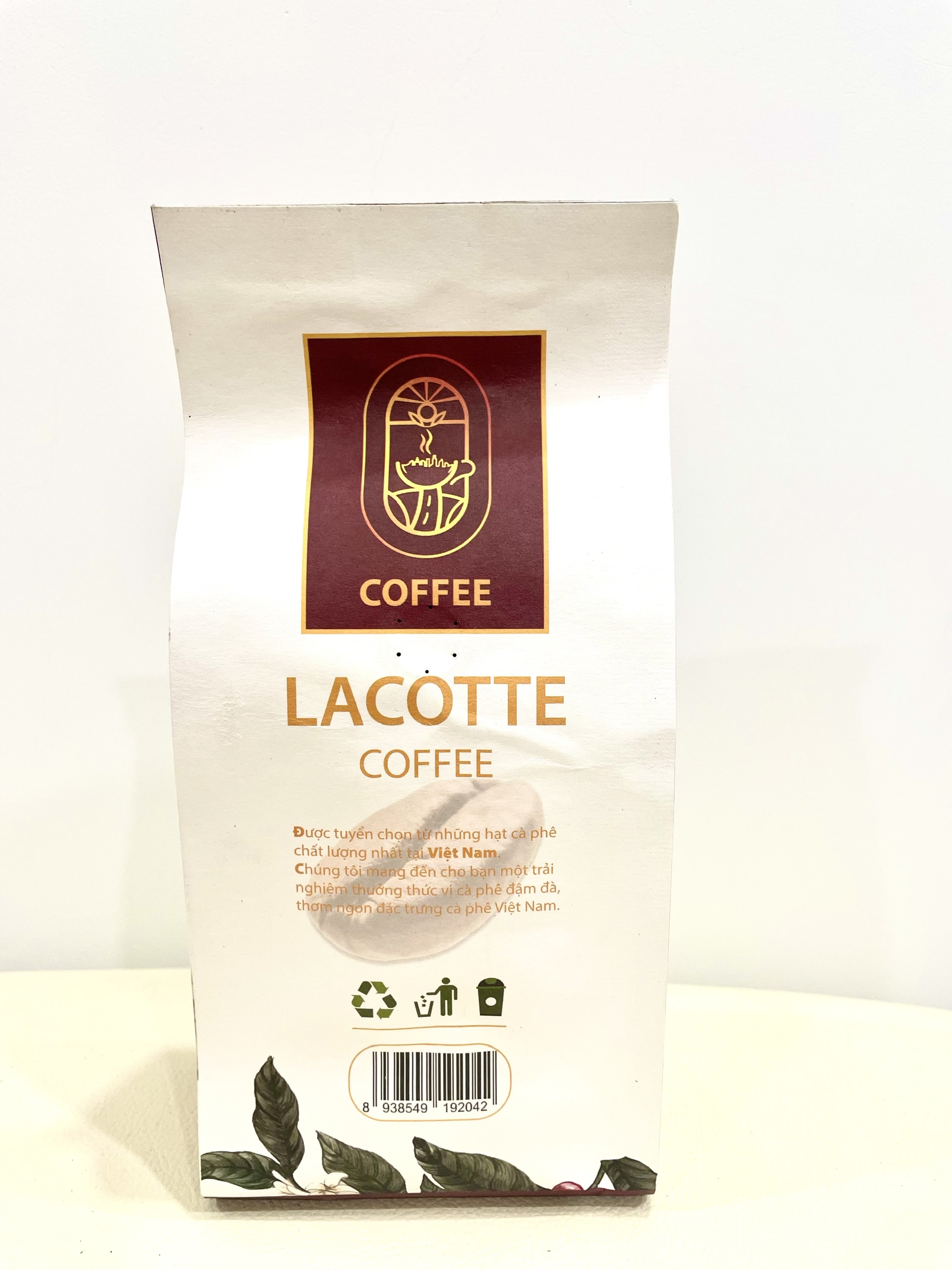 Cà phê 50%Culi và 50% Robuta rang xay dạng bột Lacotte Coffee LC001 Loại 250gr