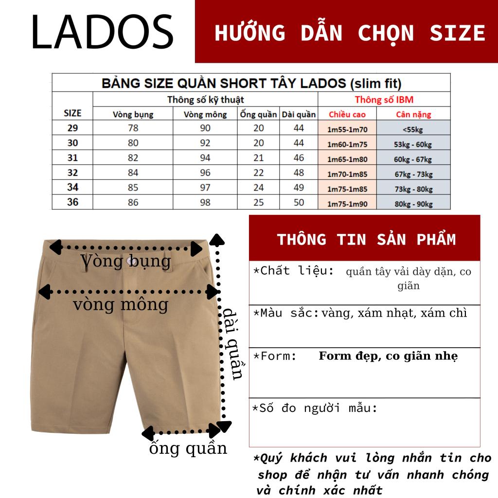 Quần Short Chất Vải Mềm Mịn Form Nam Thoải Mái LADOS 24092