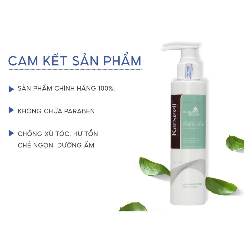 Kem xả khô KARSEELL Maca Power 150ml phục hồi khô sơ, dưỡng tóc mềm mượt chuẩn salon