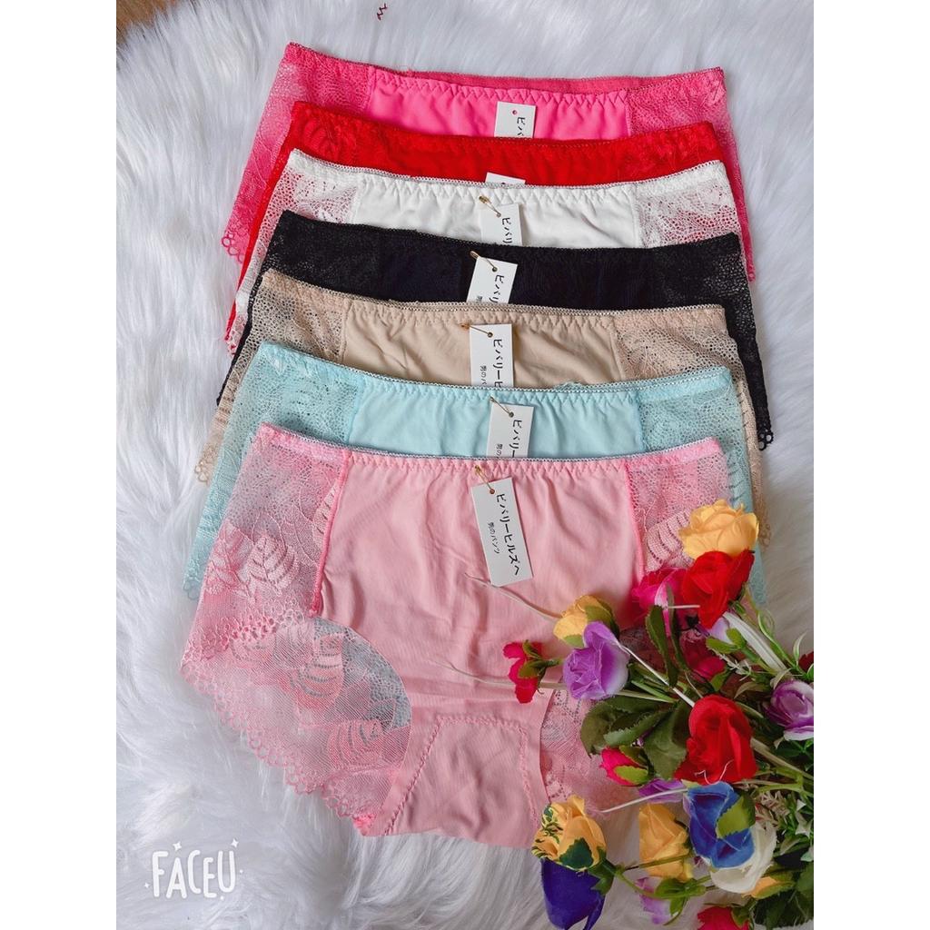 COMBO 5 QUẦN LÓT SU TRƠN PHỐI REN HÀNG QUẢNG CHÂU SIÊU CAO CẤP 45KG ĐẾN 60KG CÓ CO GIÃN