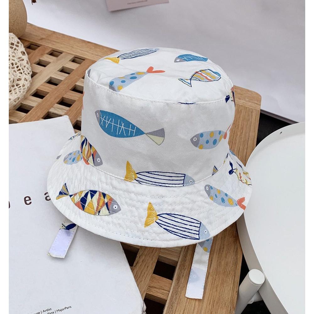 Mũ trẻ em hoạ tiết hoạt hình dễ thương, chất liệu cotton mềm mịn, mũ nón tai bèo hoạ tiết siêu đáng yêu cho bé