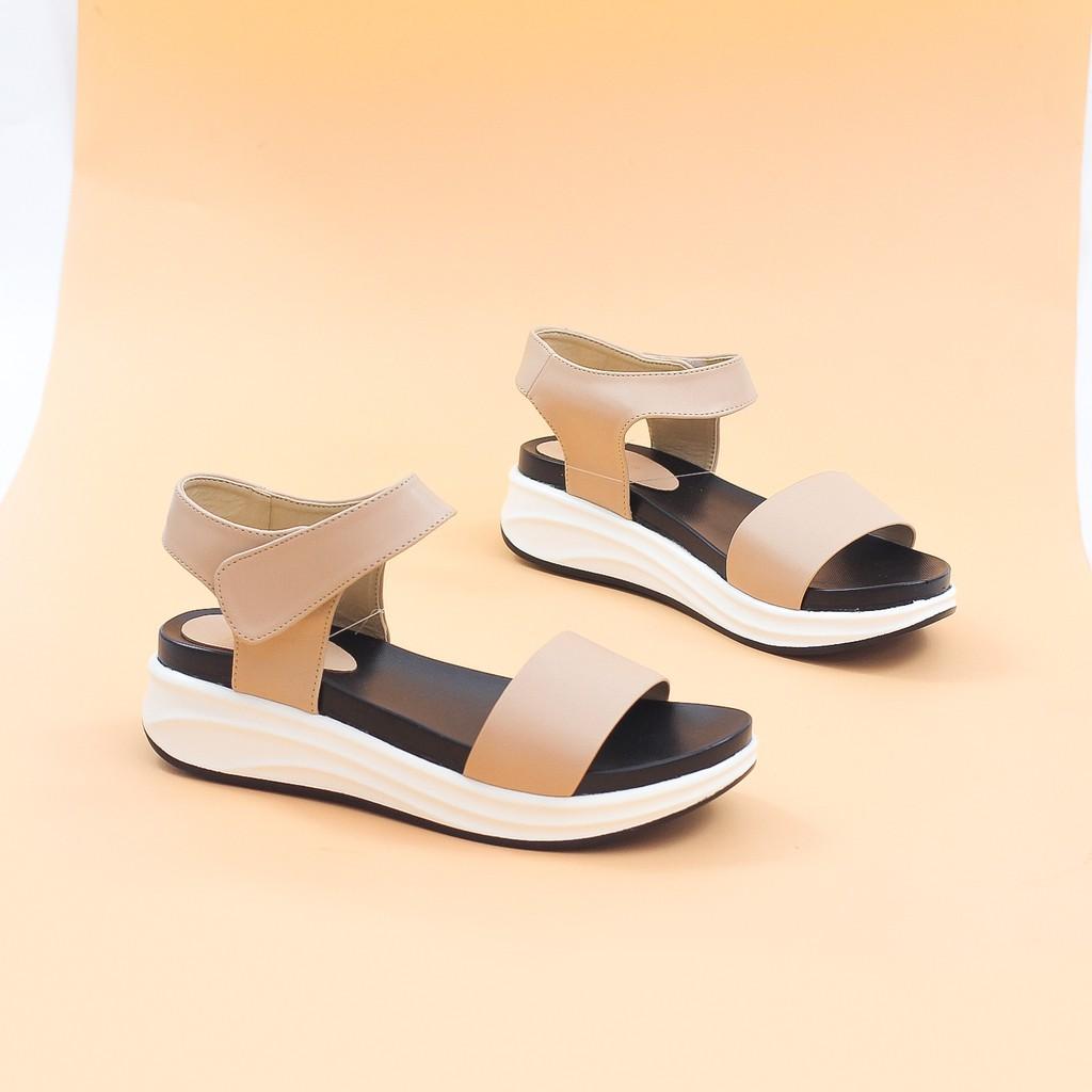 Giày Sandal Đế Xuồng Quai Dán 3cm Pixie 4162