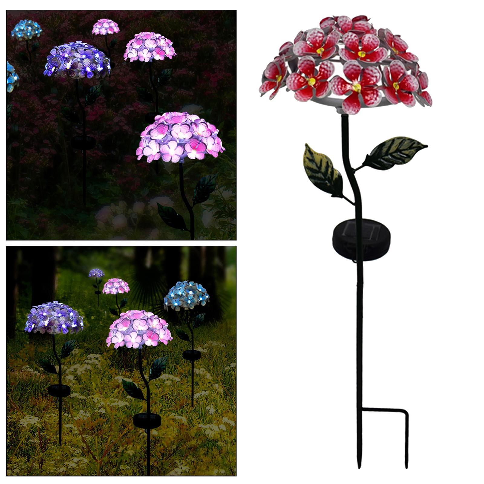 2pcs Waterproof Solar Garden Light Yard Walkway Patio Decor Garden Stake
