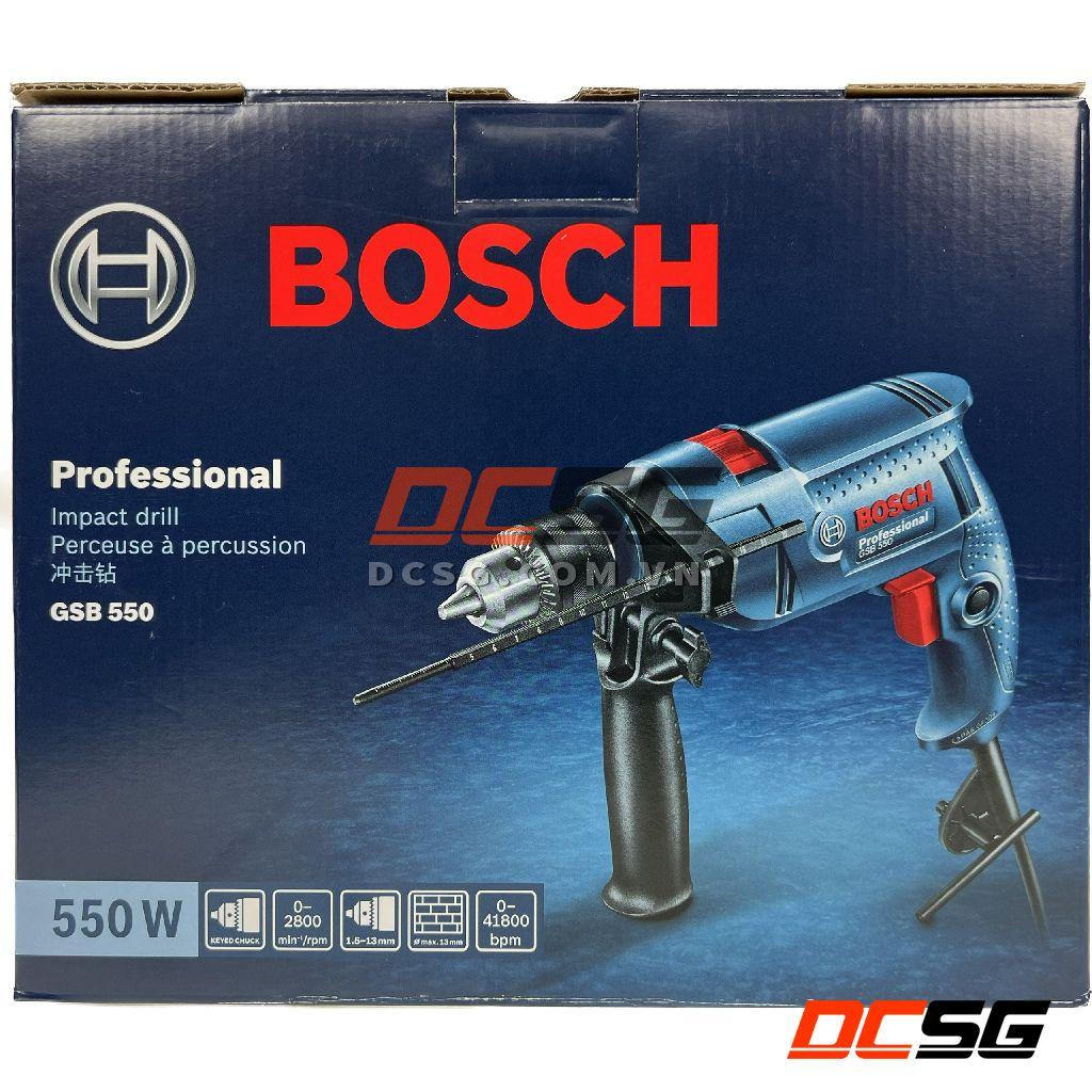 Máy khoan động lực dùng điện 550W Bosch GSB 550 (hộp giấy)