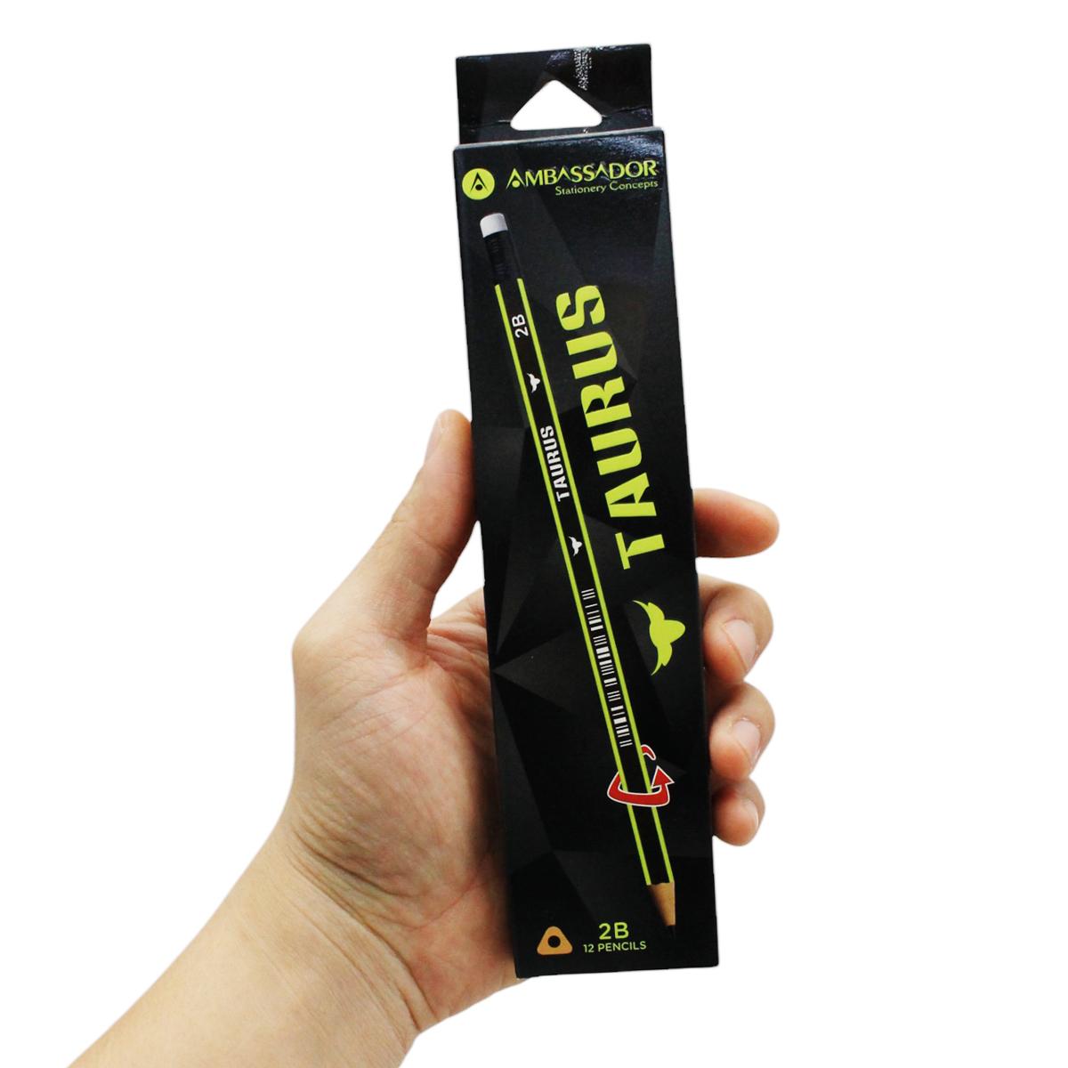 Hộp 12 Bút Chì Đen 2B - Ambassador