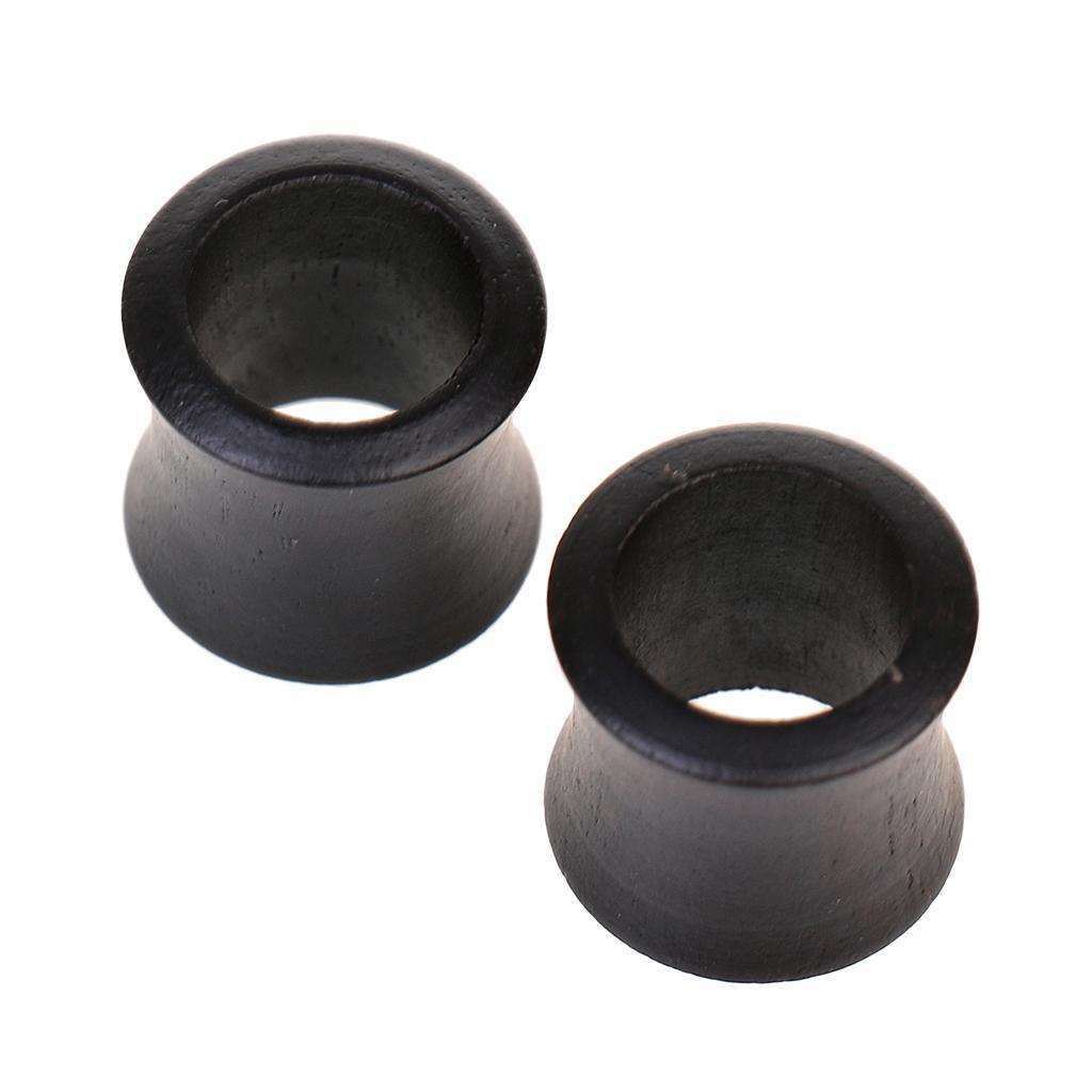 1 Pair Wooden Hollow Ear Plug Tunnel Expanders Stretcher Ear Jewelry