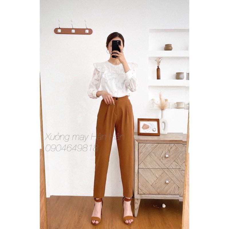 Quần baggy công sở chun sau