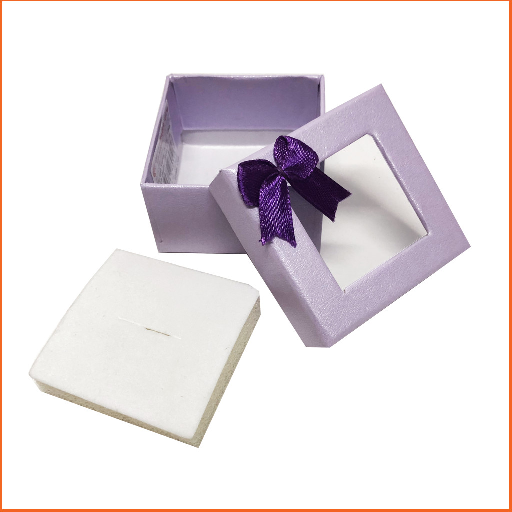 10 Hộp quà Vuông (Kiếng) Phượng Hoàng V046 - 6 x 6 x 3,5 cm - GIao mẫu ngẫu nhiên