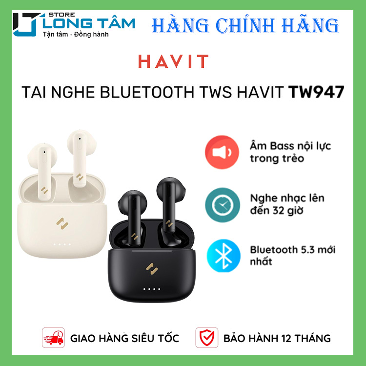 Tai nghe Bluetooth Havit TW947 - Hàng chính hãng 