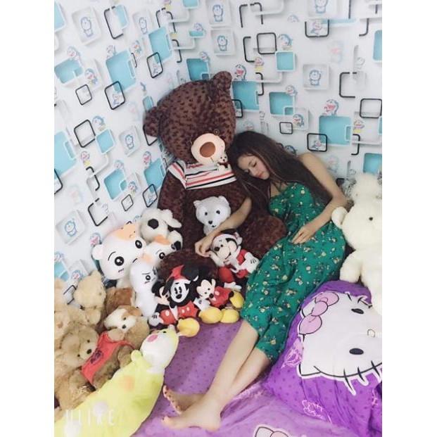 Giấy dán tường Khổ 45cm MÃ DOREMON ô vuông đẹp Loại 1