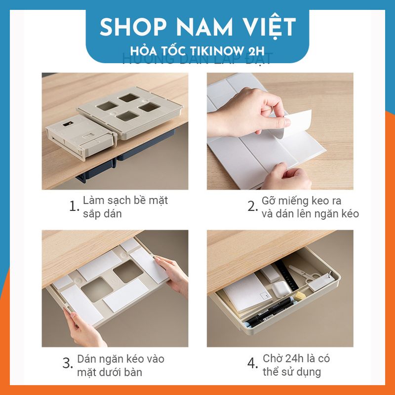 Ngăn Kéo Dán Bàn Làm Việc, Hộp Nhựa Đựng Đồ Bí Mật