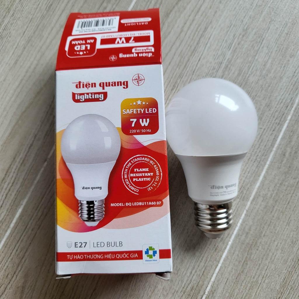 Đèn LED Bulb Điện Quang ĐQ LEDBU11A60 chụp cầu mờ - công suất 7W/9W - ánh sáng trắng/vàng