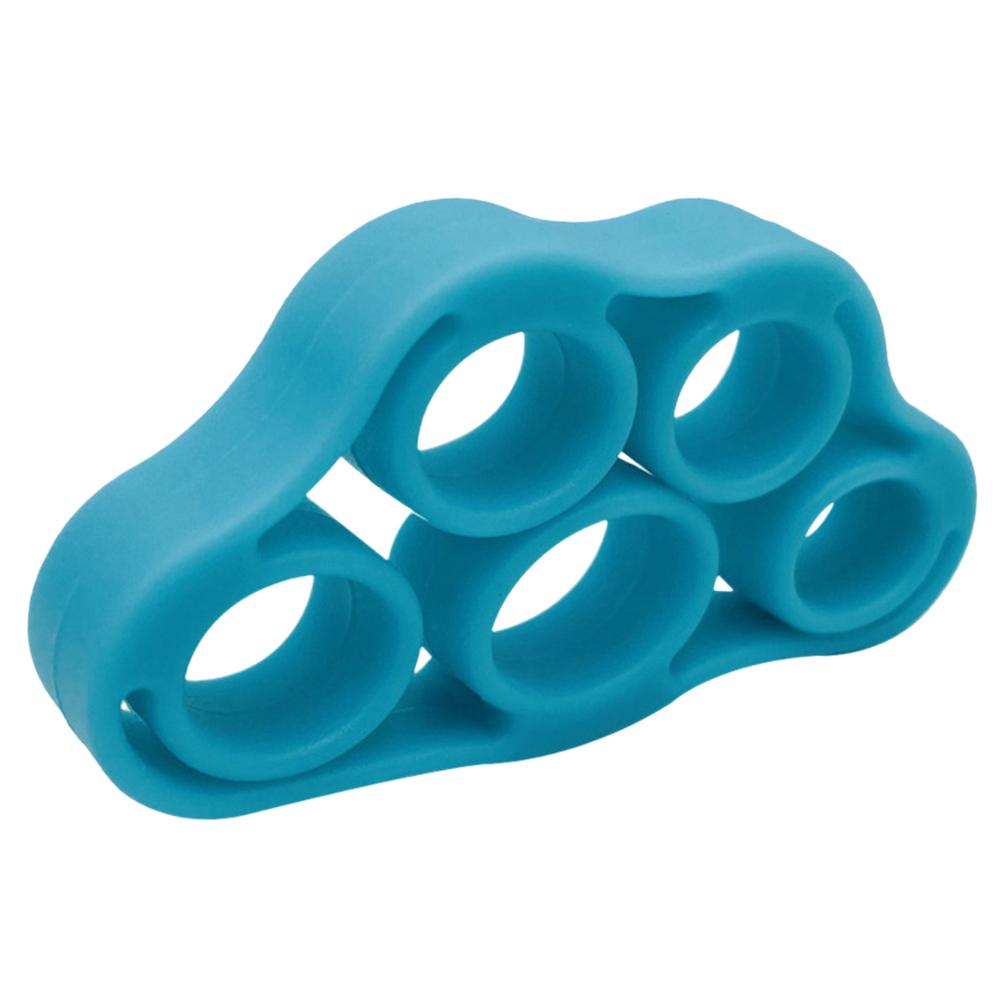 5 ngón tay cường độ mạnh nắm tay dải đàn hồi silicon đeo tay đeo tay mini cơ bắp di động để đào tạo phục hồi chức năng Color: Black 8.8LB
