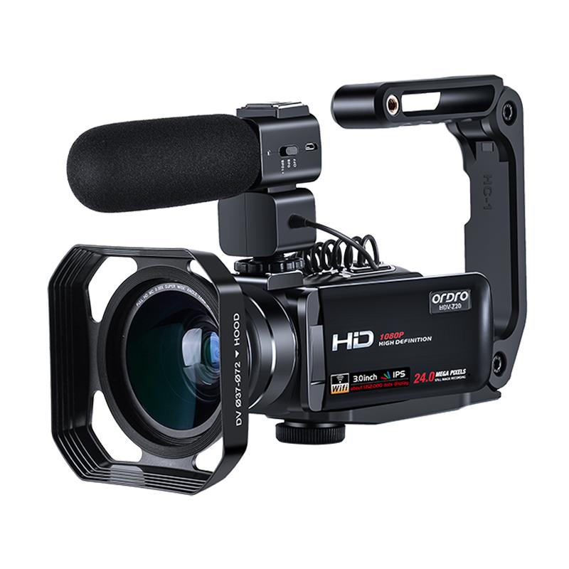Máy quay video 1080p Full HD Professional, Ordro Z20 IR Night Vision Máy quay số máy quay phim YouTube Vlogger quay phim