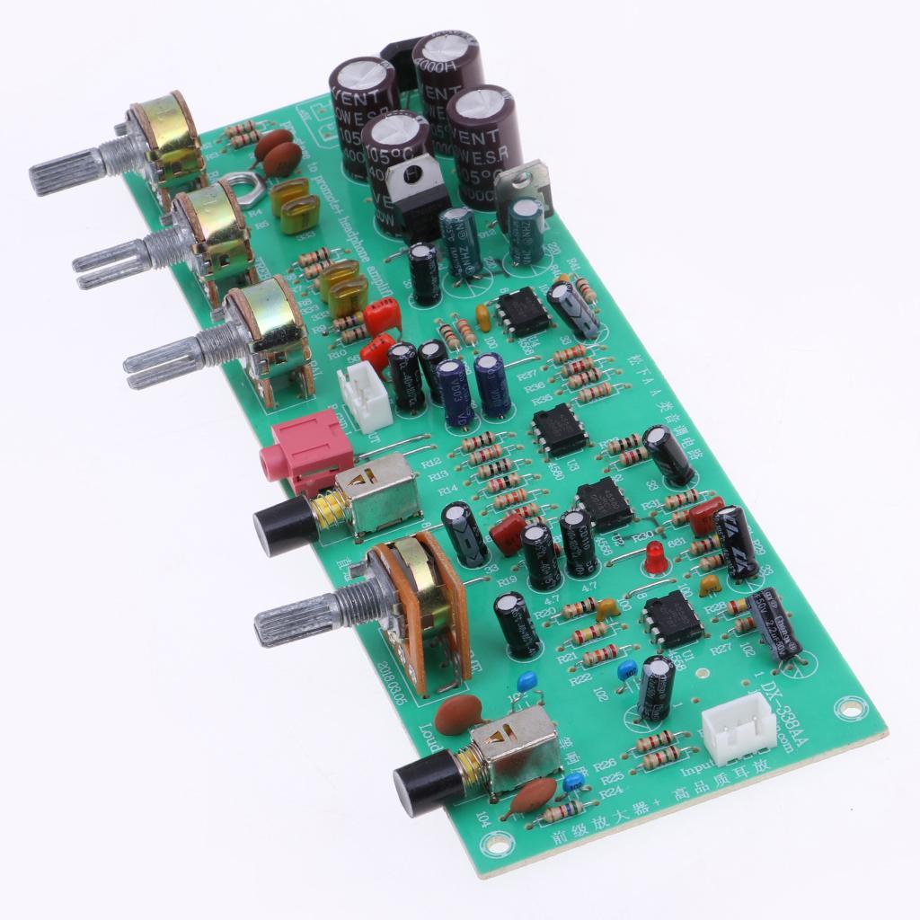 2x DX338A HIFI Preamp Pre-amplifier Board Kits Volume Control 12V