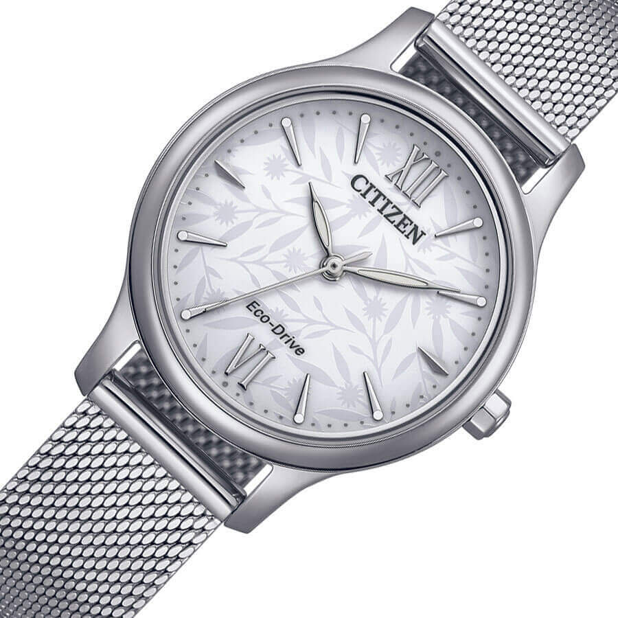 Đồng Hồ Nữ Citizen Dây Kim Loại Máy Eco-Drive EM0899-81A - Mặt Trắng (30.5mm)