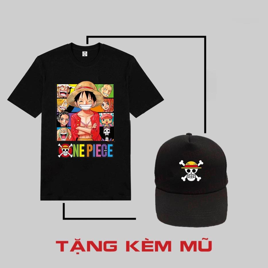 Áo thun Luffy Gear 4, Áo Anime siêu HOT + Tặng kèm mũ
