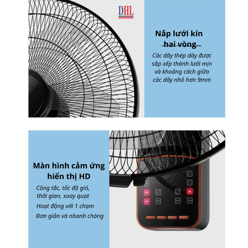 Quạt treo tường Mitomo FTT-60HE hàng chính hãng