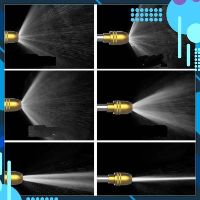 Bộ dây và vòi xịt tăng áp lực nước  rửa xe tưới cây loại 5m   206733