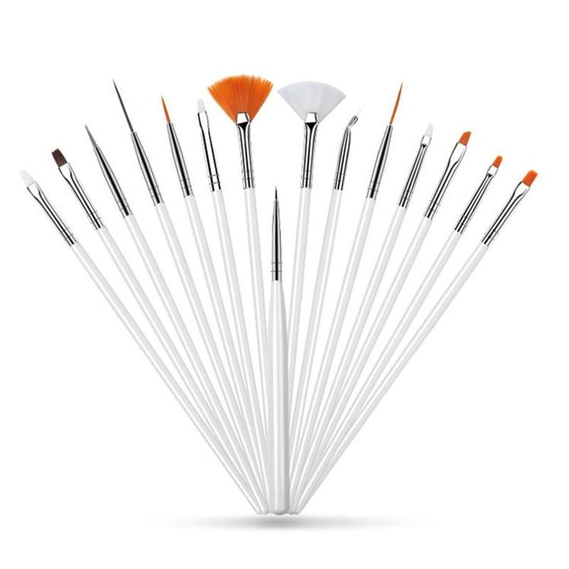 Bộ bàn chải nghệ thuật 15pcsnail, cho móng gel