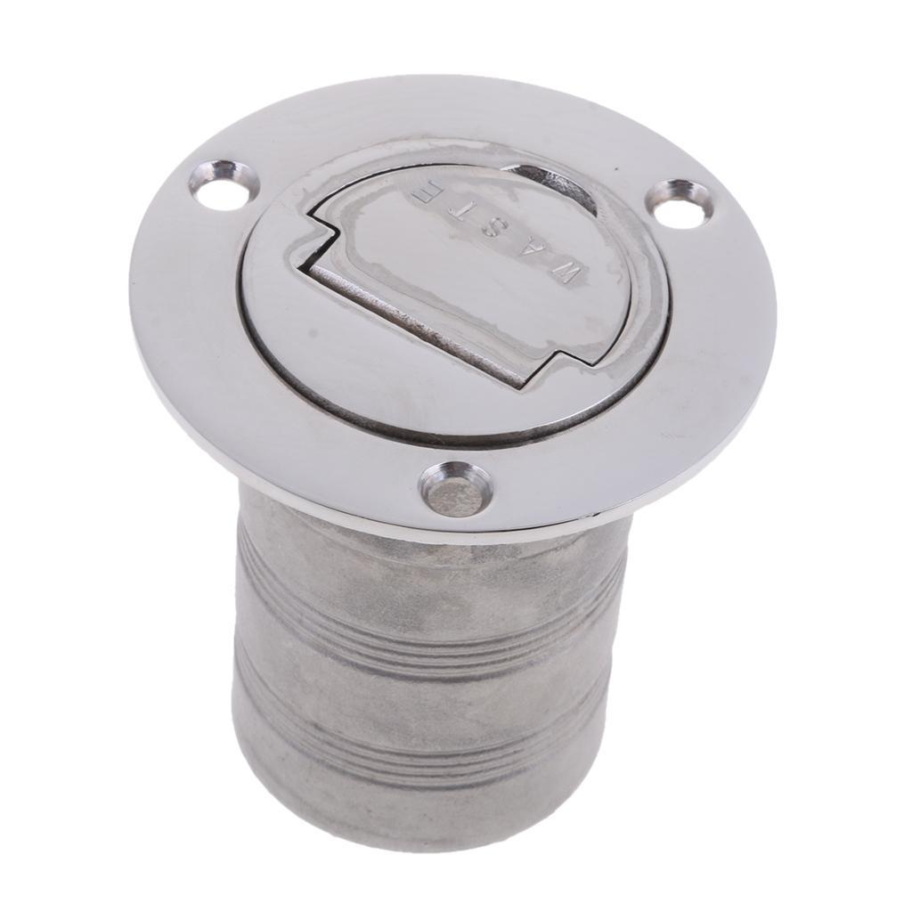 Marine 316 Stainless Steel  Boat Deck Fill / Filler - 2" - WASTE