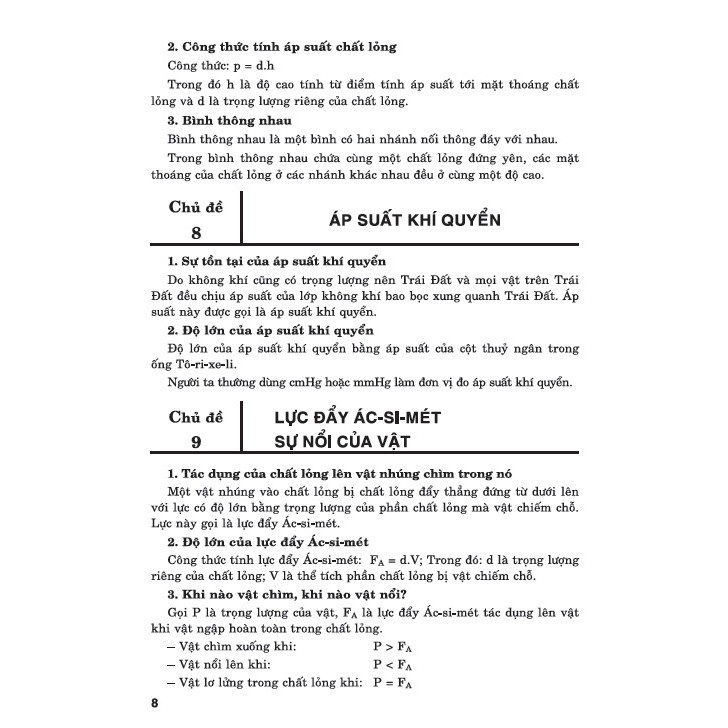 500 Bài Tập Vật Lí 8 (dùng chung cho các bộ sgk hiện hành)