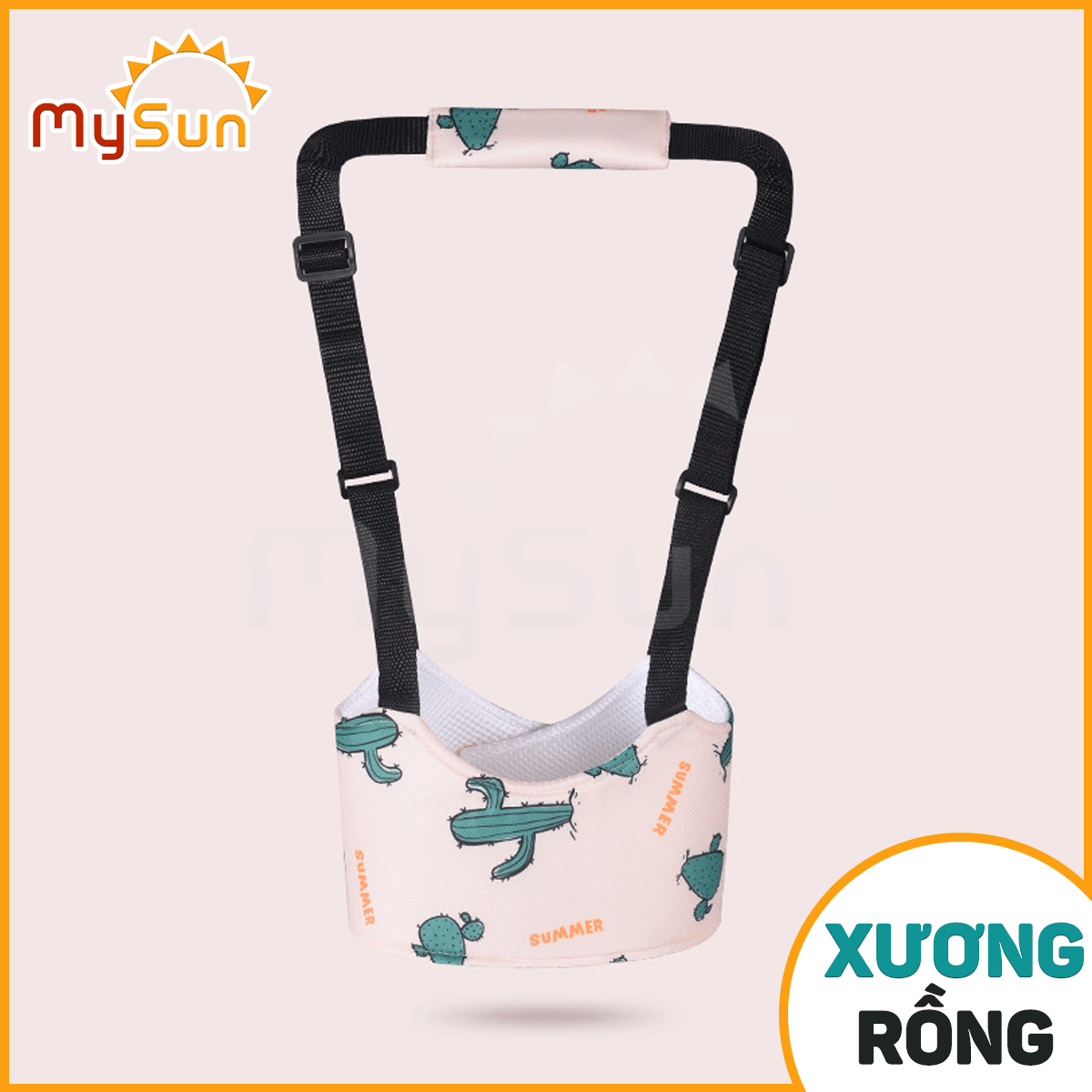 Đai tập đi đứng cho bé - dụng cụ dây đai địu tập đi nhún cho bé 1 2 3 tuổi vải lưới MySun