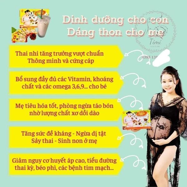 Ngũ cốc bầu Lạc Lạc plus hộp 30 gói/600gram- Tặng quà cho bé
