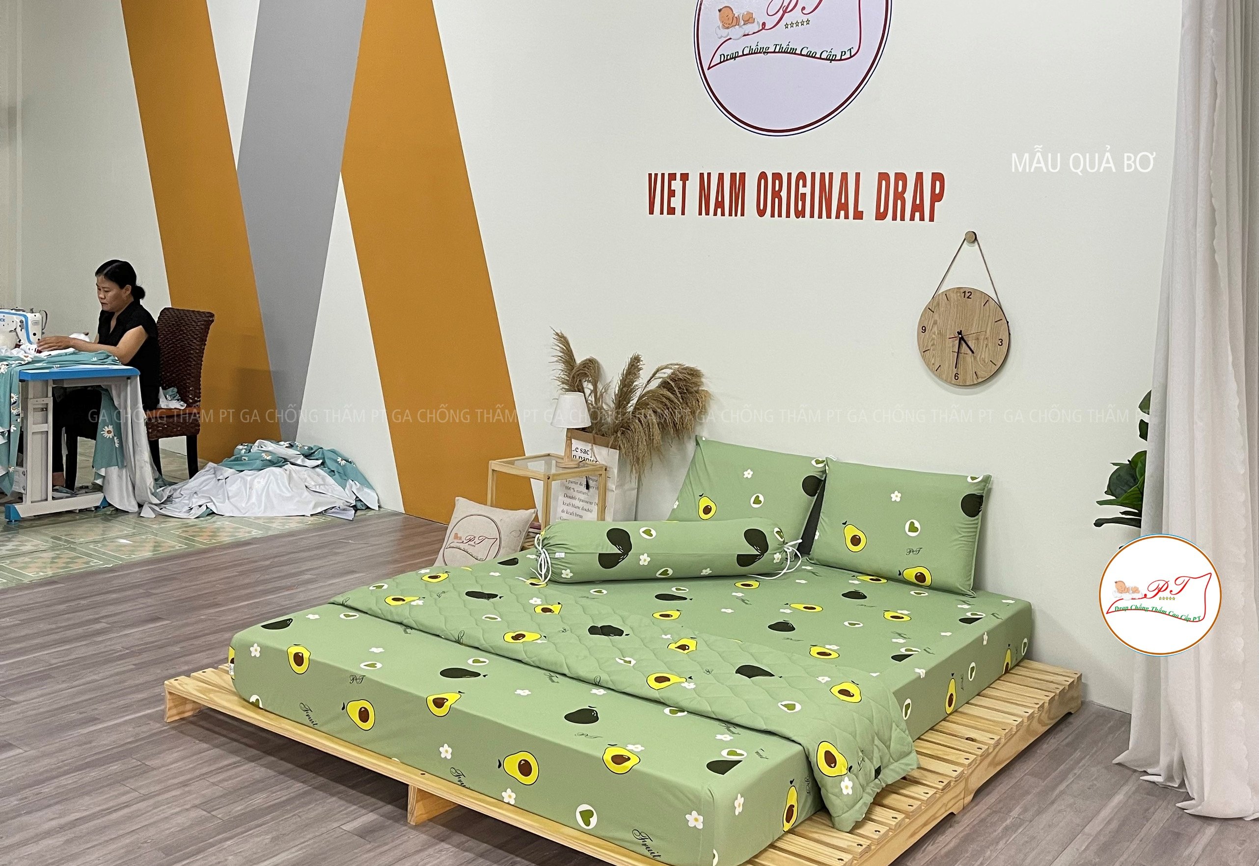 Ga Chống Thấm Cao Cấp PT Mẫu Họa Tiết Quả Bơ