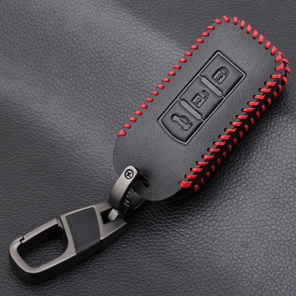 Vỏ Da Bảo Vệ Chìa Khóa Điều Khiển Từ Xa Cho Xe Hơi Mitsubishi Outlander Lancer Ex Asx Colt Grandis Pajero