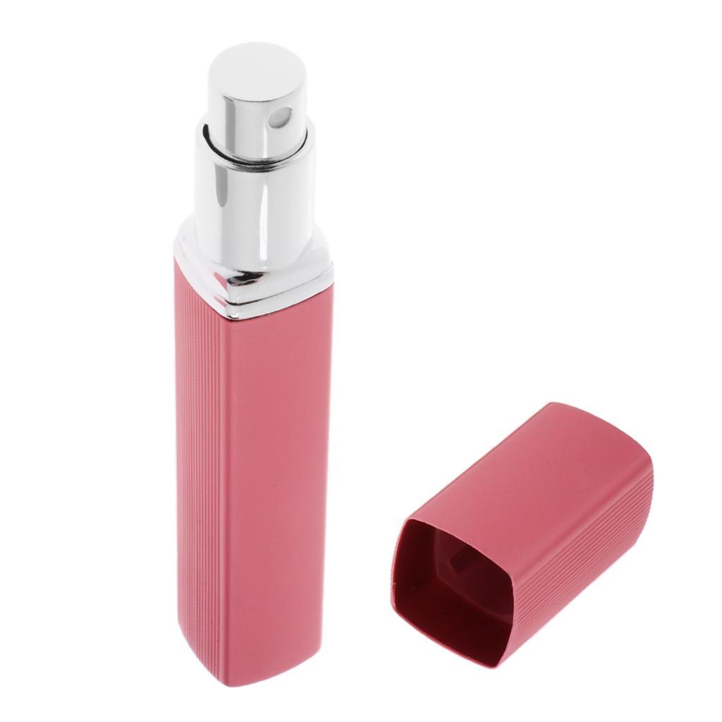 12ml Refillable Empty Fine Mist Sprayer Bottle Atomizer Makeup Perfume Essential Oils Vial Container - Pink, Silver, Red, Blue, Gold, Purple