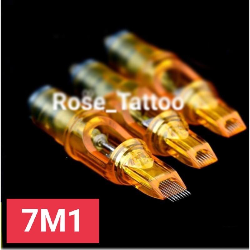 5 kim 7M1 ngang đánh bóng Dragon yellow Cho máy pen xăm hình và xăm thẩm mĩ