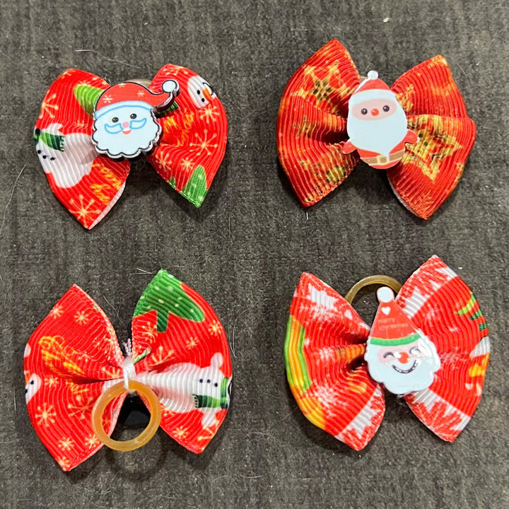 NƠ KẸP TÓC CÀI TÓC BUỘC TÓC GIÁNG SINH NOEL DỄ THƯƠNG MÃ 19 XINH XẮN CHO THÚ CƯNG CHÓ MÈO