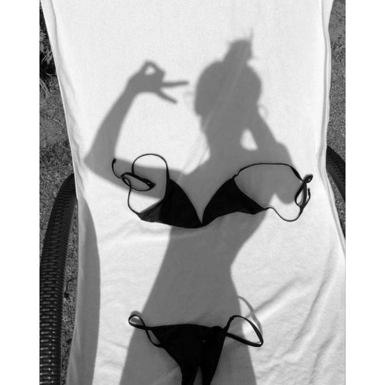 freeship Bikini 2 Mảnh tam giác đen ( Ảnh chụp thật)