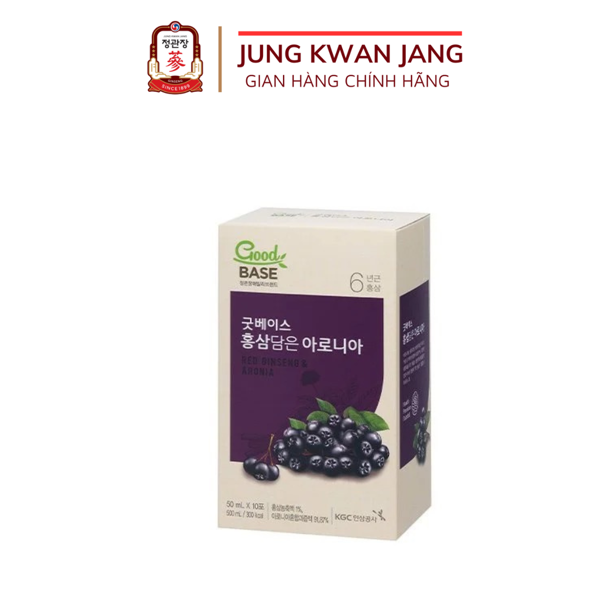 Nước Hồng Sâm Hàn Quốc Goodbase Tinh Chất Aronia (50ml x 10 gói)