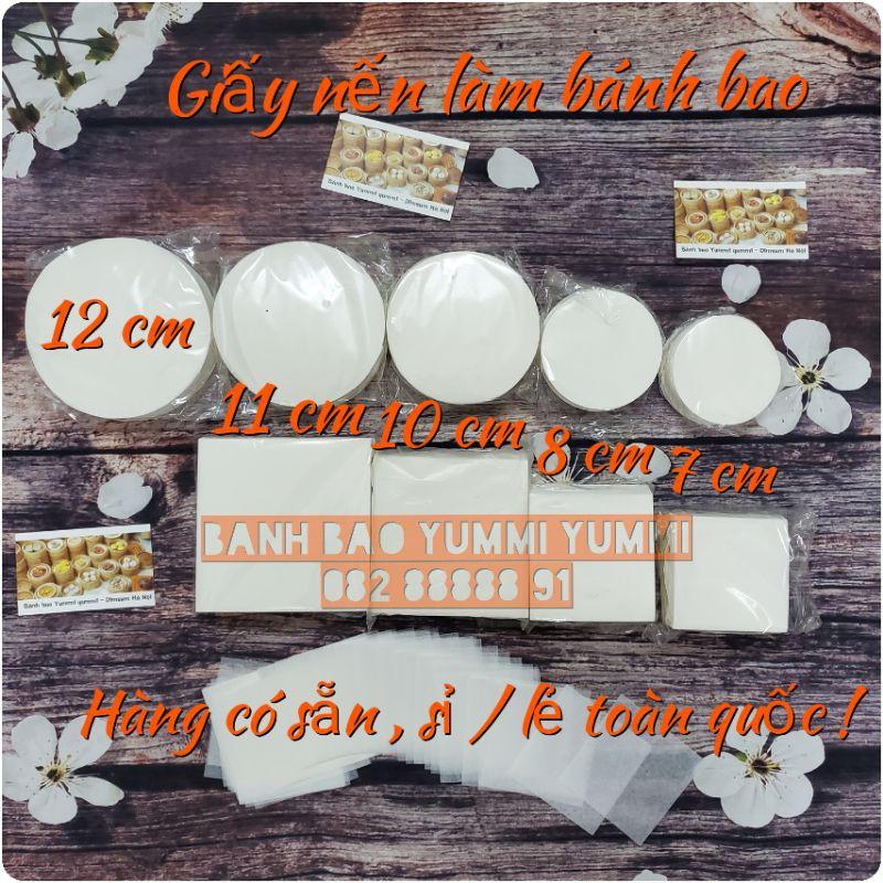 Set 500 tờ giấy nến vuông/tròn làm bánh bao , hàng cao cấp