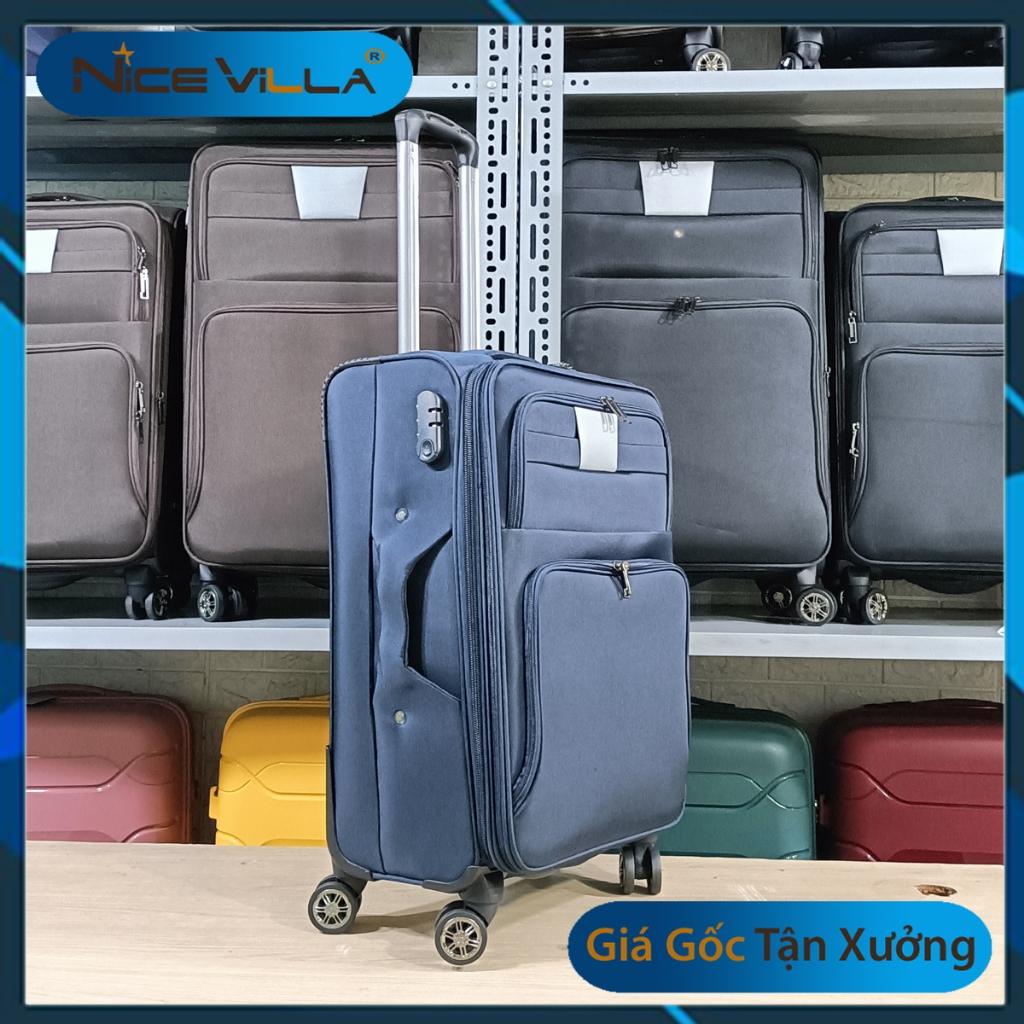 Vali Vải Cao Cấp NiceVilla Có Các Size 20 inch &amp; 28 inch - Xanh navy, Xanh navy