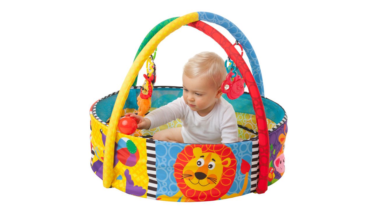 Nhà Banh Có Đồ Chơi Treo Nôi Ball Activity Nest Playgro, Cho Bé Sơ Sinh Đến 24 Tháng