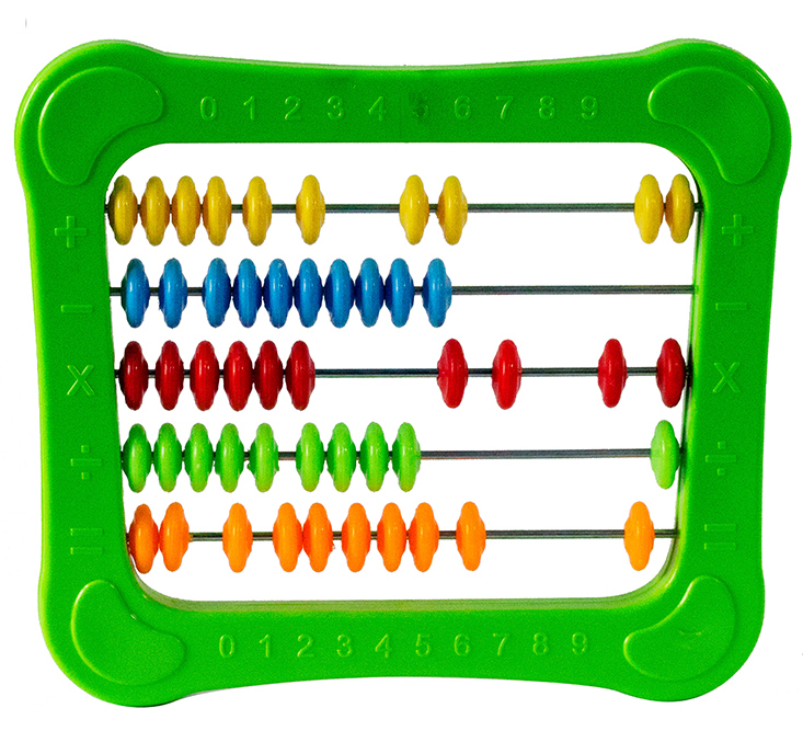 Bảng tính Abacus hệ số 10 ANTONA - Giao màu ngẫu nhiên