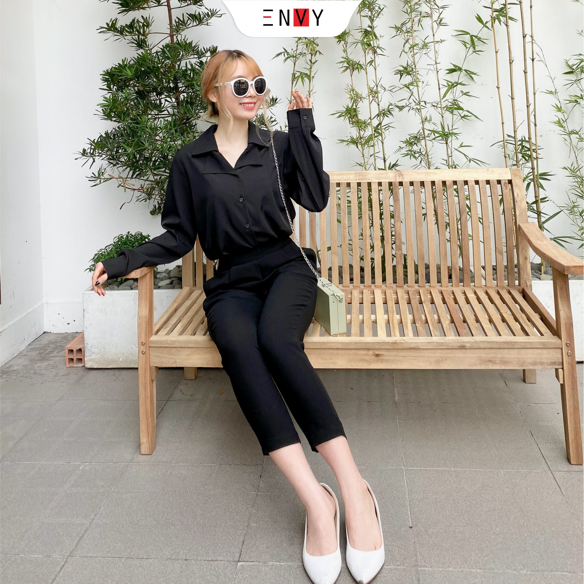 Quần nữ baggy tây ENVY - QK0044