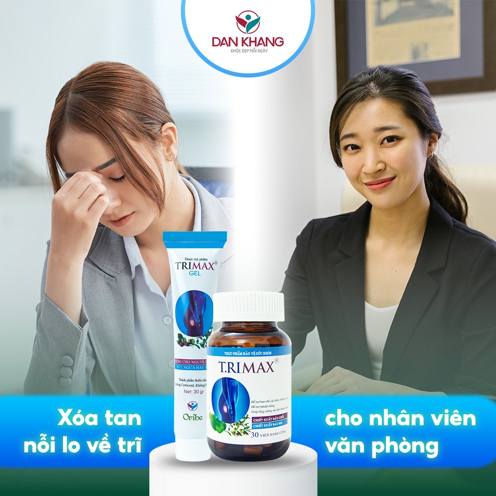 Combo Hỗ Trợ Ngăn Ngừa Các Triệu Chứng Của Trĩ Giúp Co Búi Trĩ Trimax