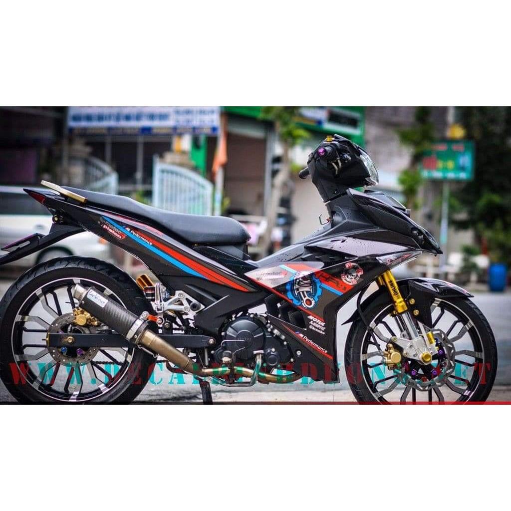 Tem exciter 150 hp4 xanh đen