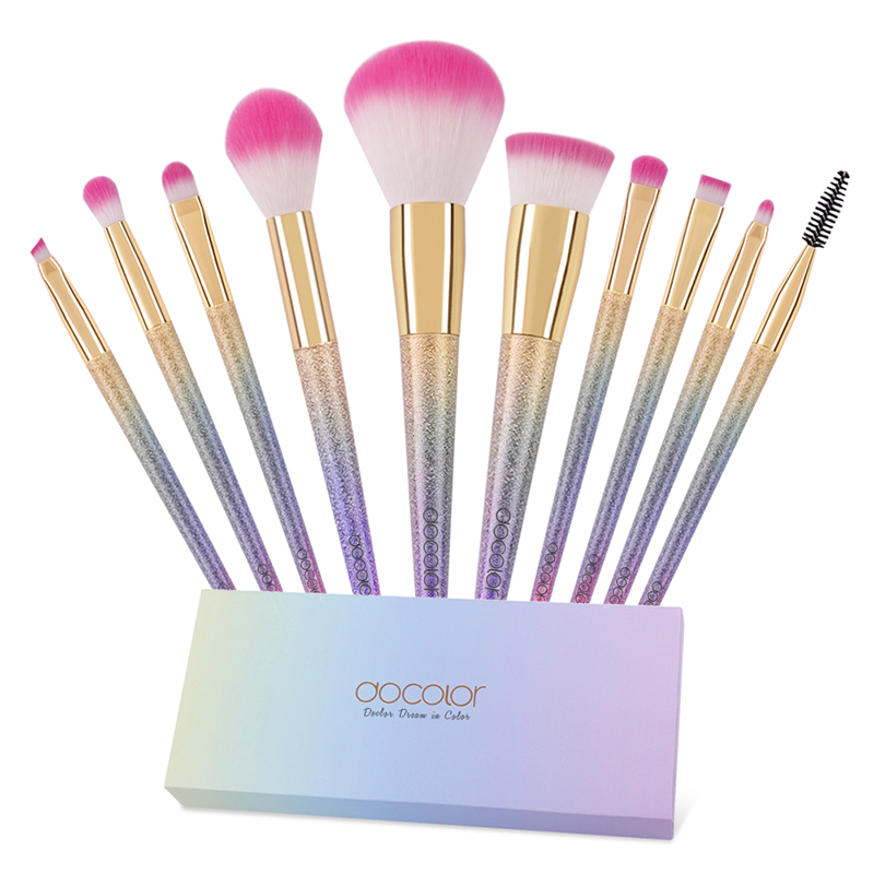 Bộ Cọ Trang Điểm Docolor 10 Pieces Fantasy Brush Set