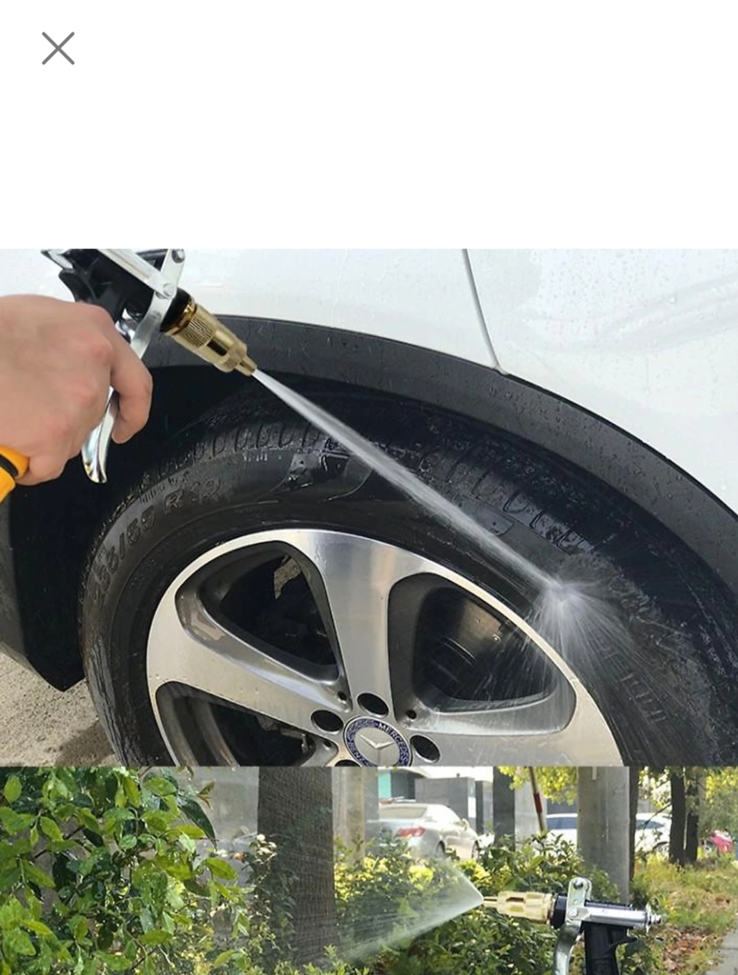 Bộ dây và vòi phun xịt nước rửa xe, tưới cây, tăng áp