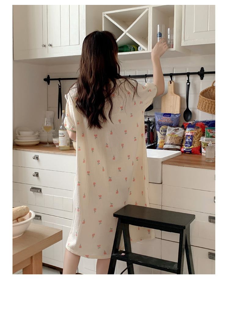 Váy Đầm Bầu Sau Sinh Có Khe Mở Cho Con Bú Chất Liệu Cotton