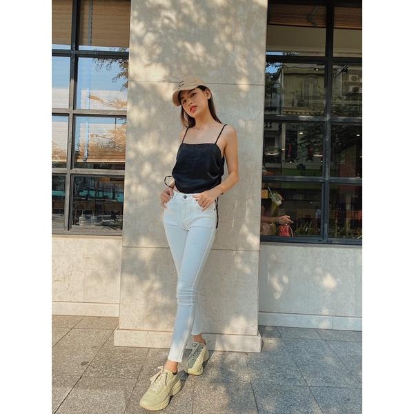 Quần Jean nữ skinny ôm trơn co dãn