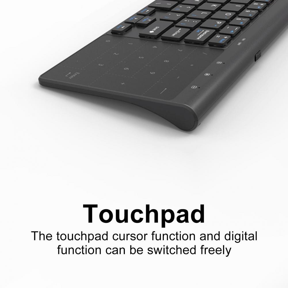 Đa Năng Tinh Tế Nhỏ 2.4G Không Dây Bàn Phím Số Bàn Di Chuột Cho Android Windows Máy Tính Để Bàn Laptop Tivi Box