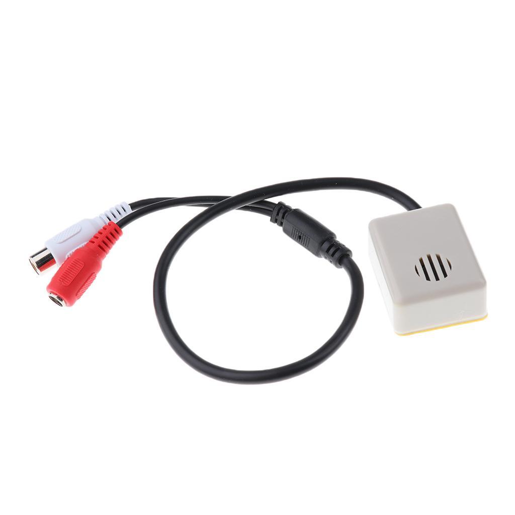 4X Adjustable  Camera Microphone Audio/Sound Monitor RCA 3.5mm Connector